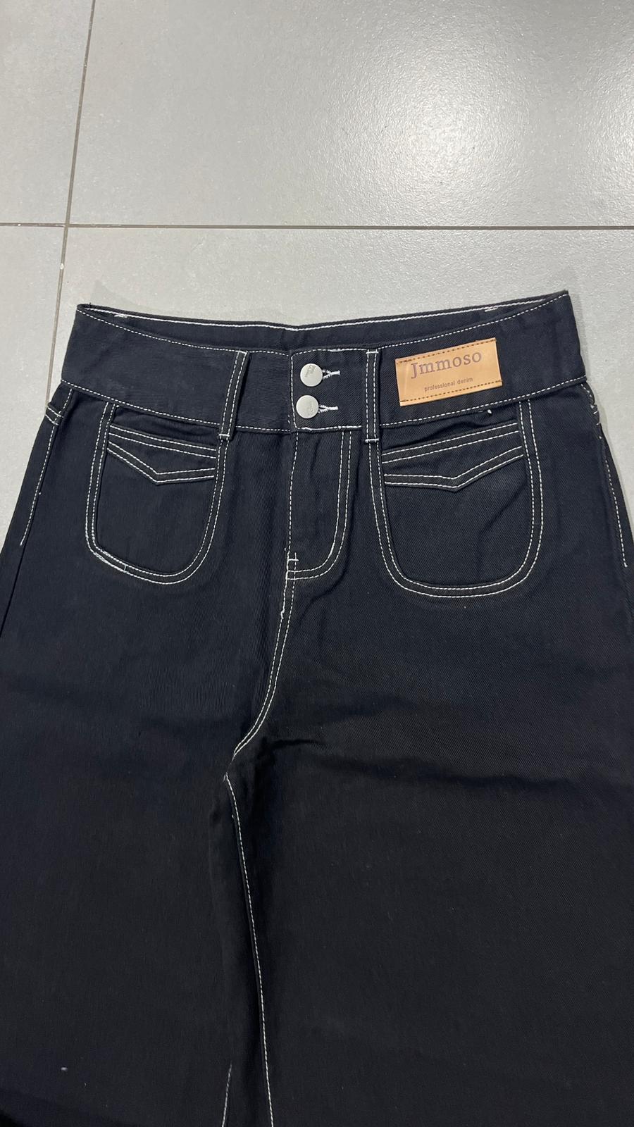 Denim Jeans Black Super Baggy Fit (S)