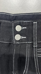 Denim Jeans Black Super Baggy Fit (S)