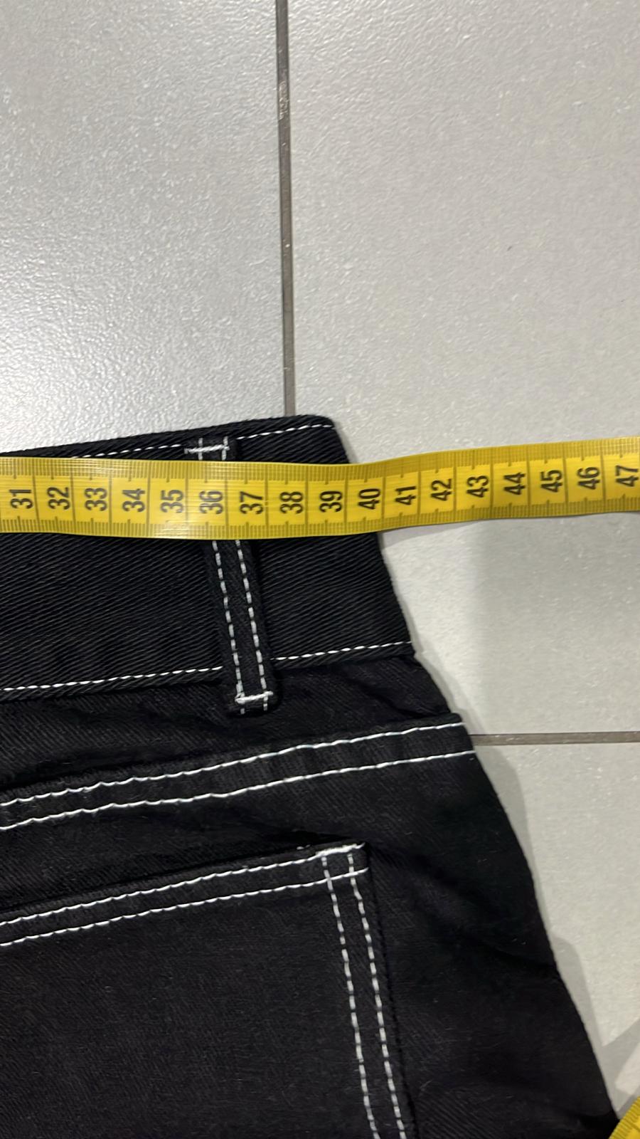 Denim Jeans Black Super Baggy Fit (S)