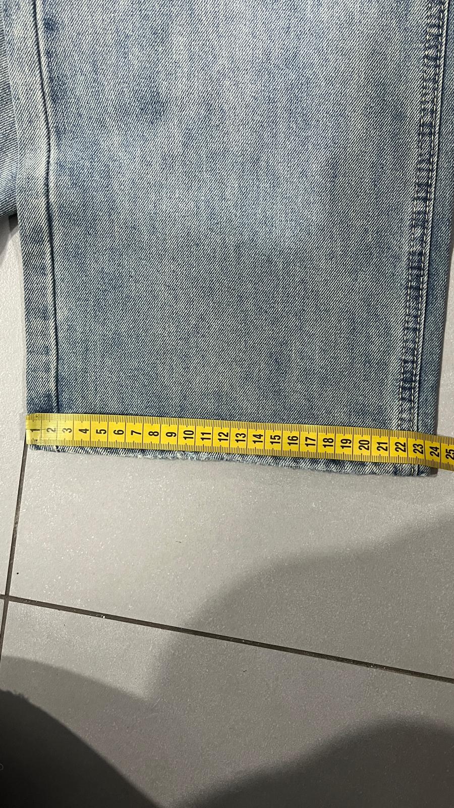 Denim Jeans Stone Wash Baggy Fit (S)