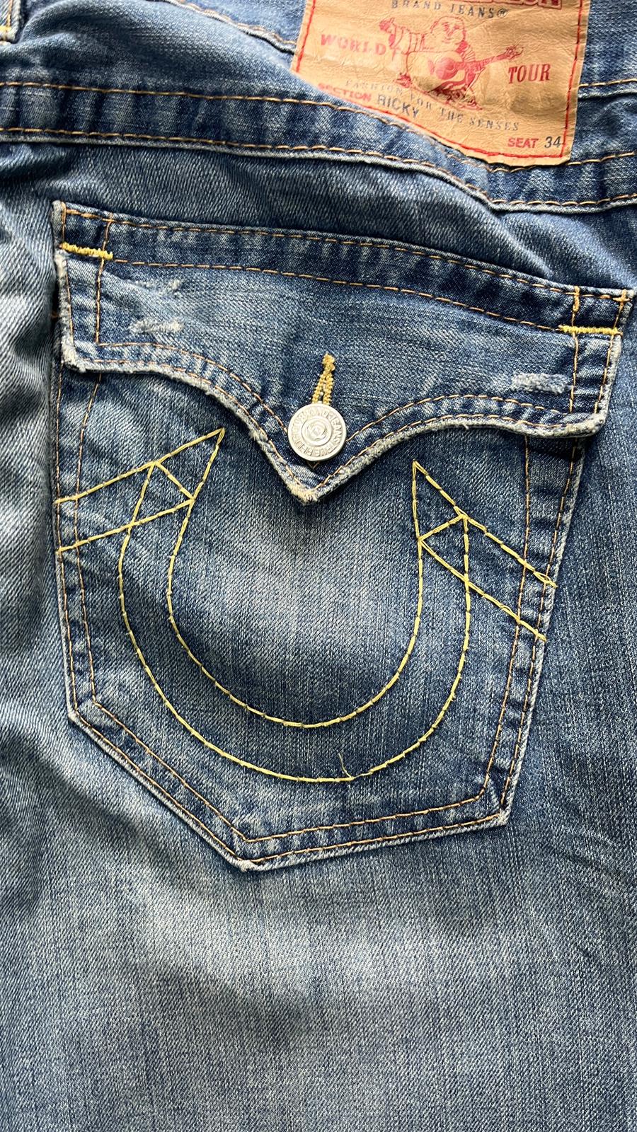 Denim Jeans True Religion Washed Baggy Fit (M)