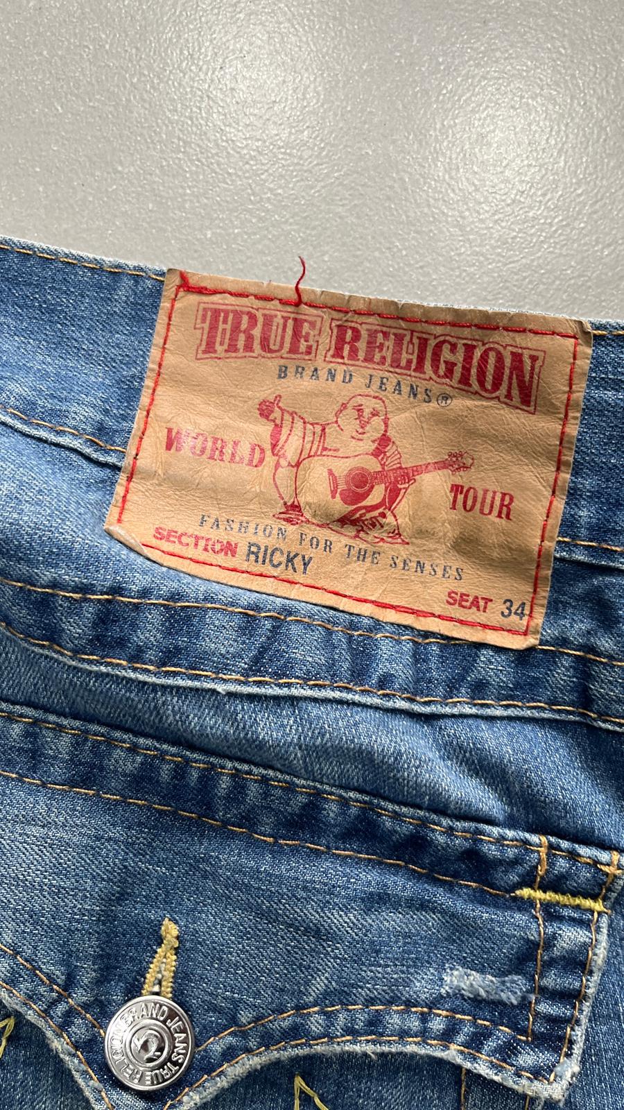 Denim Jeans True Religion Washed Baggy Fit (M)