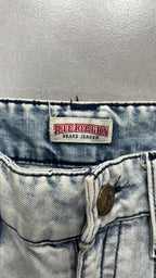 Denim Cargo Jeans True Religion Baggy Fit Light Blue (S)