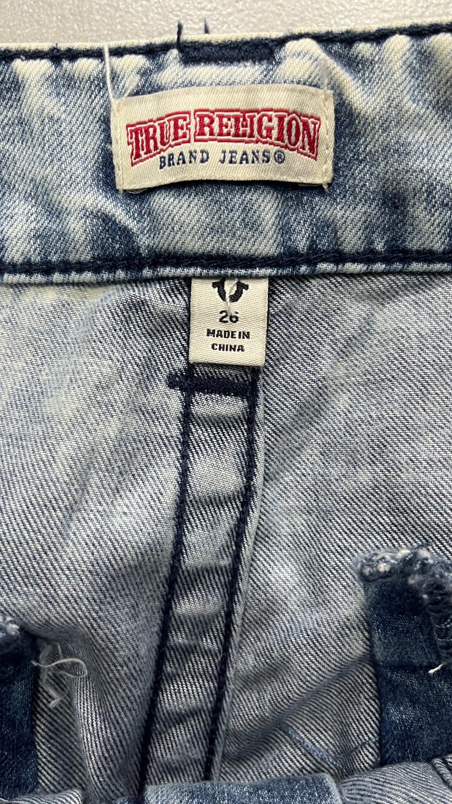 Denim Cargo Jeans True Religion Baggy Fit Light Blue (S)