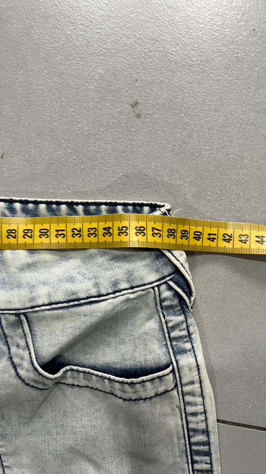 Denim Cargo Jeans True Religion Baggy Fit Light Blue (S)