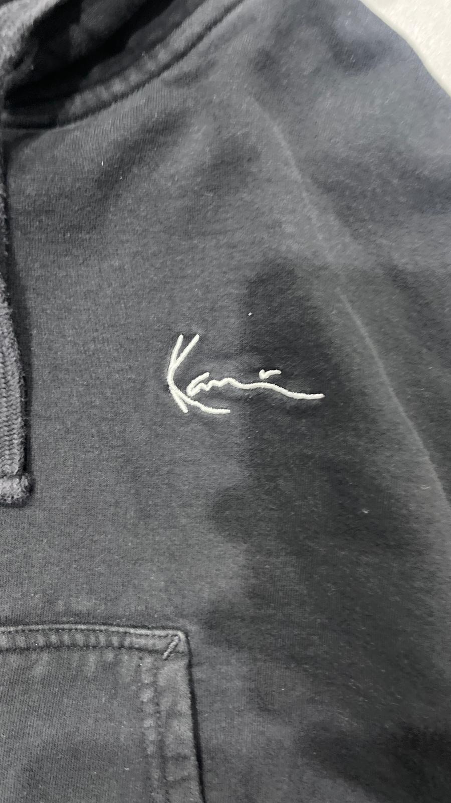 Felpa Karl Kani Crop da Donna Nera (L)