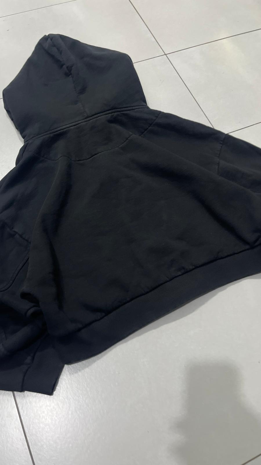 Felpa Karl Kani Crop da Donna Nera (L)