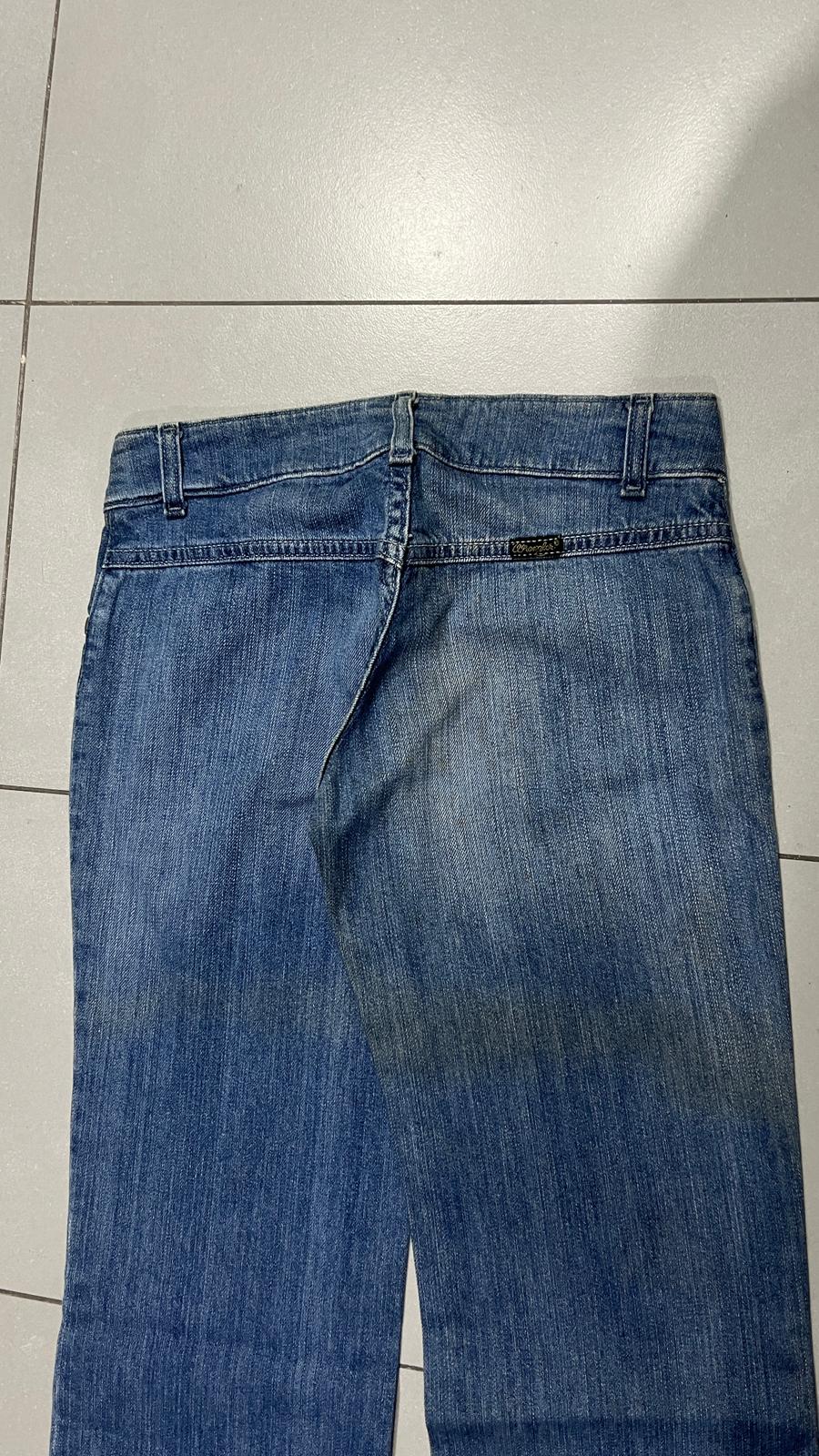 Denim Jeans Wrangler Blu Bootcut Baggy Fit (XS)