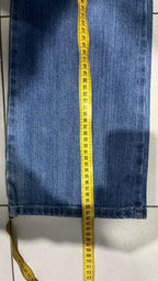 Denim Jeans Wrangler Blu Bootcut Baggy Fit (XS)