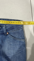 Denim Jeans Wrangler Blu Bootcut Baggy Fit (XS)