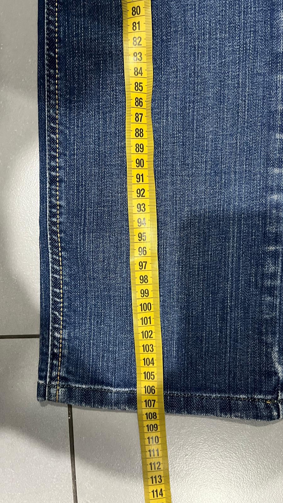 Denim Jeans Low Waist Restart Straight Fit Embroidered (S)