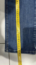 Denim Jeans Low Waist Restart Straight Fit Embroidered (S)