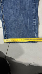 Denim Jeans Low Waist Restart Straight Fit Embroidered (S)