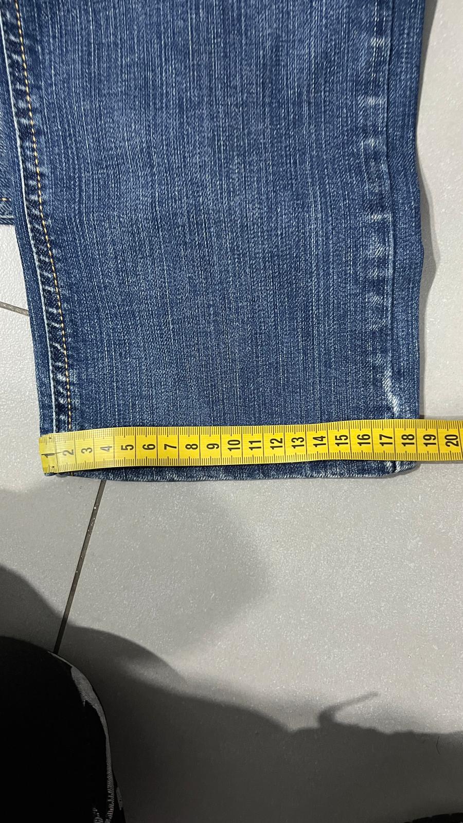 Denim Jeans Low Waist Restart Straight Fit Embroidered (S)