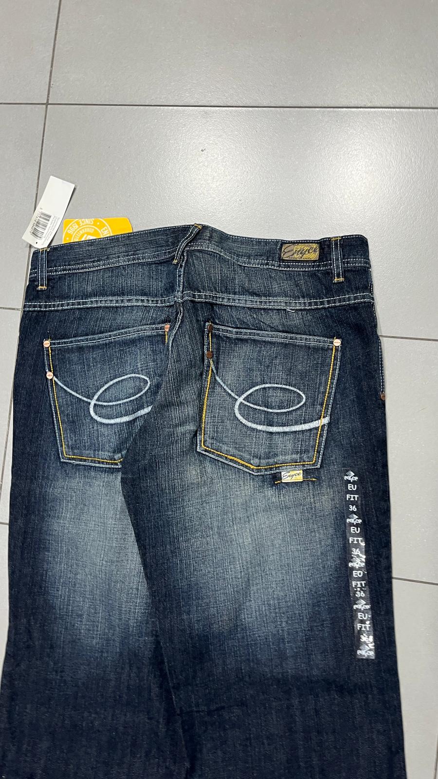 Denim Jeans Enyce Embroidered Washed Baggy Fit (XL)