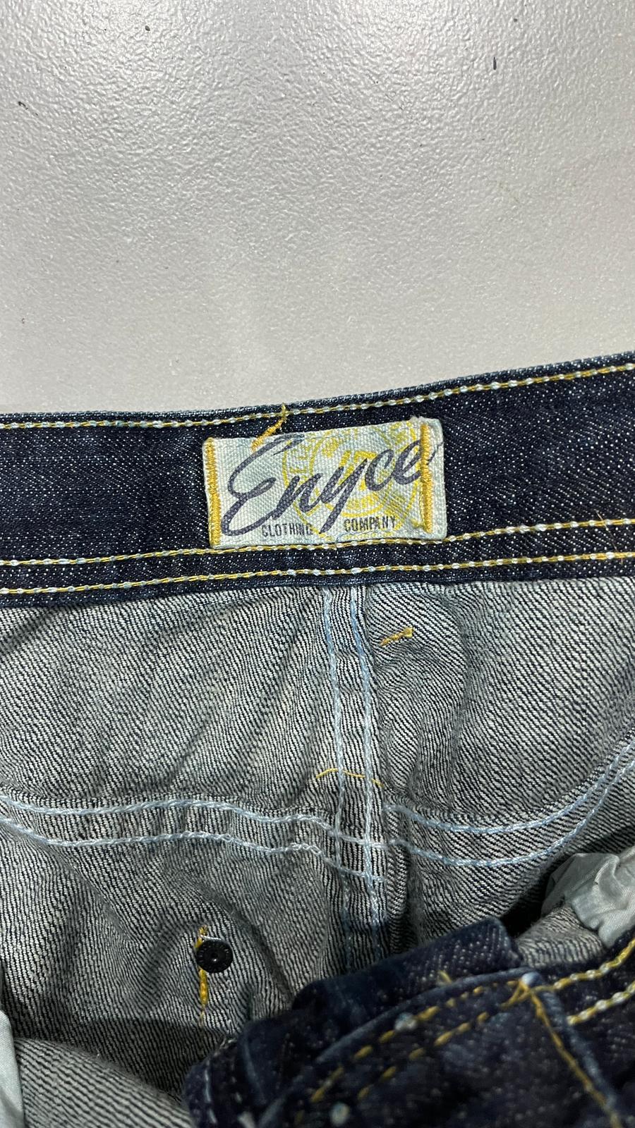 Denim Jeans Enyce Embroidered Washed Baggy Fit (M)