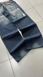 Denim Baggy Fit Enyce Blu Wash Embroidered (S)