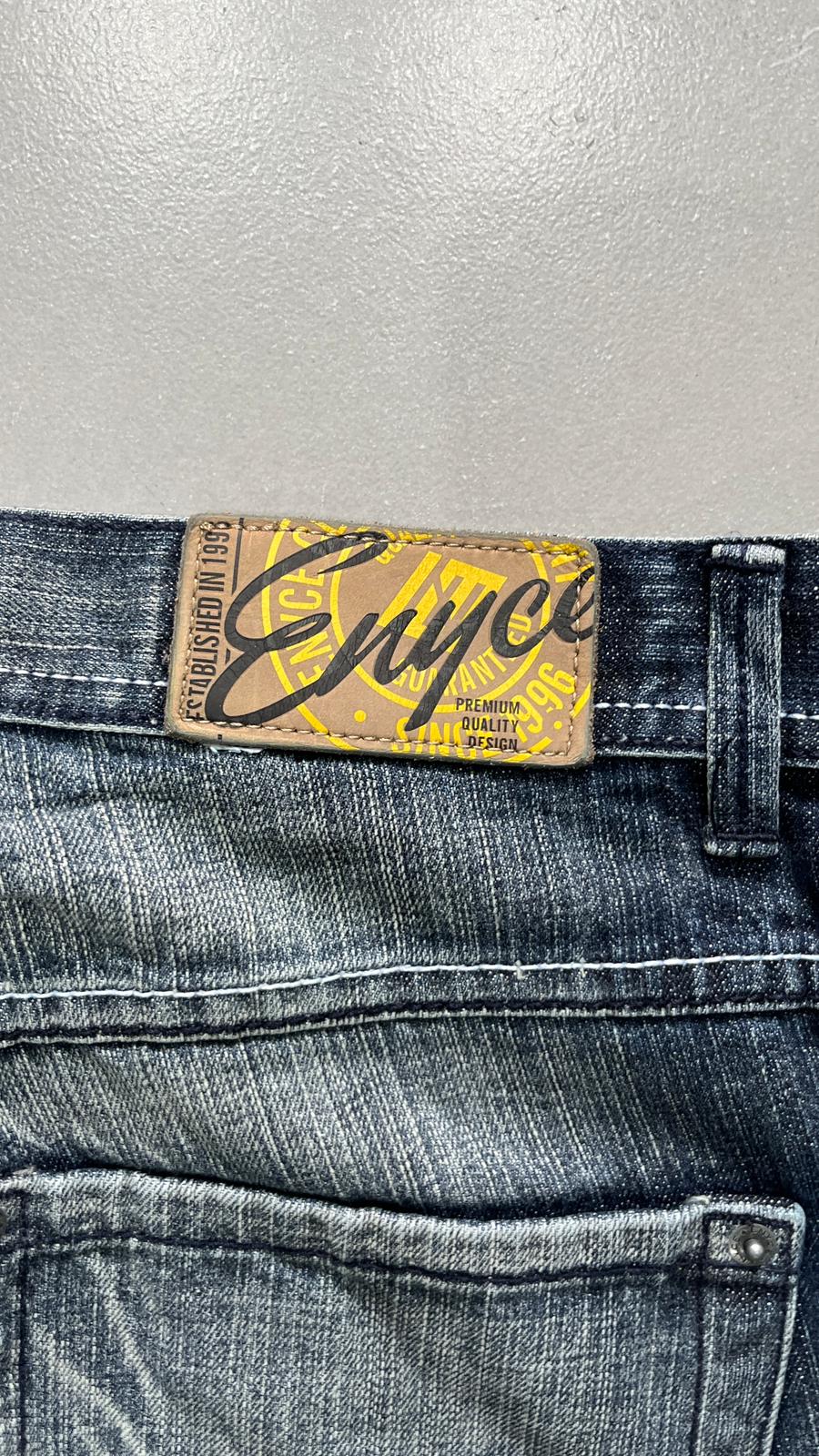 Denim Baggy Fit Enyce Blu Wash Embroidered (S)