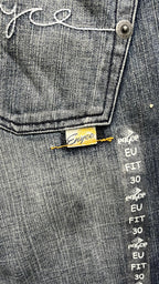 Denim Baggy Fit Enyce Blu Wash Embroidered (S)