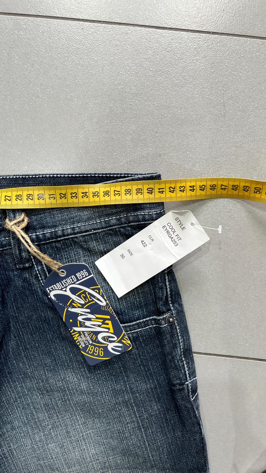 Denim Baggy Fit Enyce Blu Wash Embroidered (S)