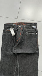 Denim Black Jeans Embroidered Enyce Baggy Fit (XL)