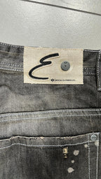 Denim Jeans Enyce Black Painted Baggy Fit (XL)