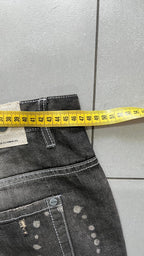 Denim Jeans Enyce Black Painted Baggy Fit (XL)