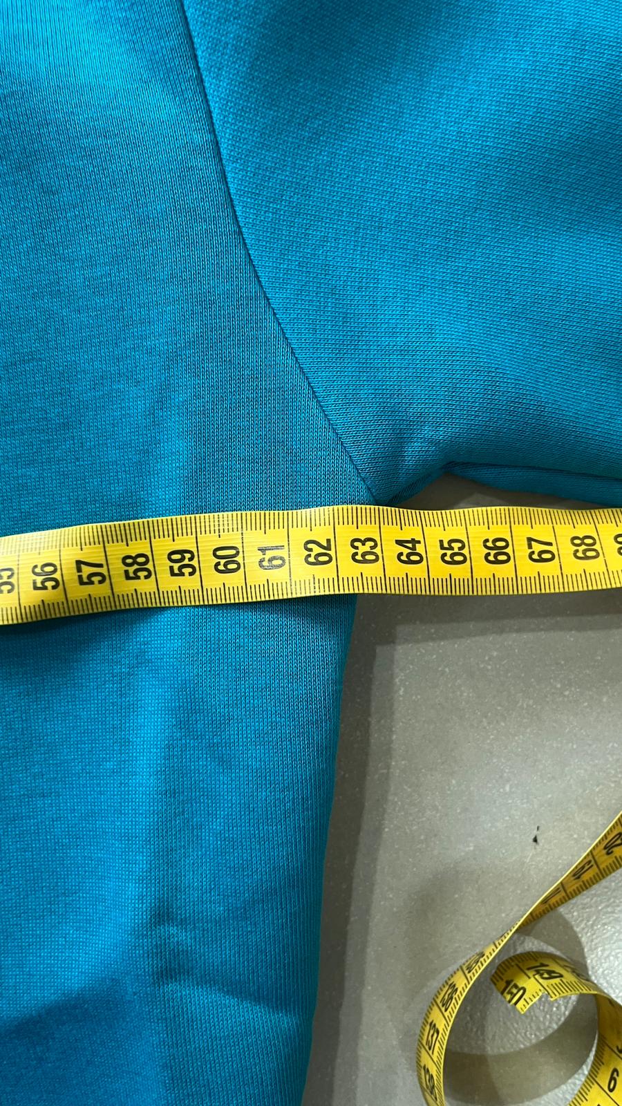 Tuta Completa Blu Cotton TrackSuit Baggy Fit Hoodie (L)