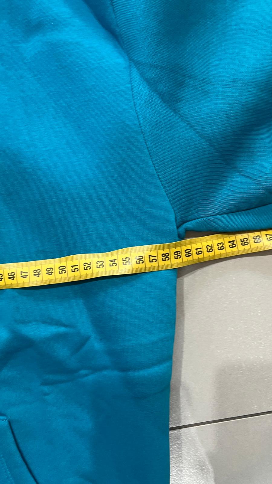 Tuta Completa Blu Cotton TrackSuit Baggy Fit Hoodie (M)