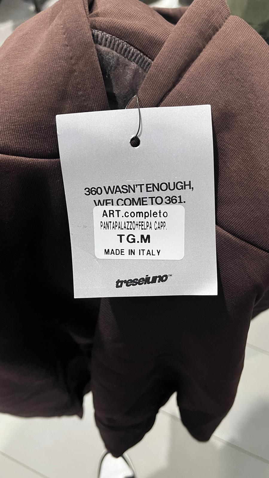 Tuta Completa Cotton TrackSuit Baggy Fit Hoodie (M)