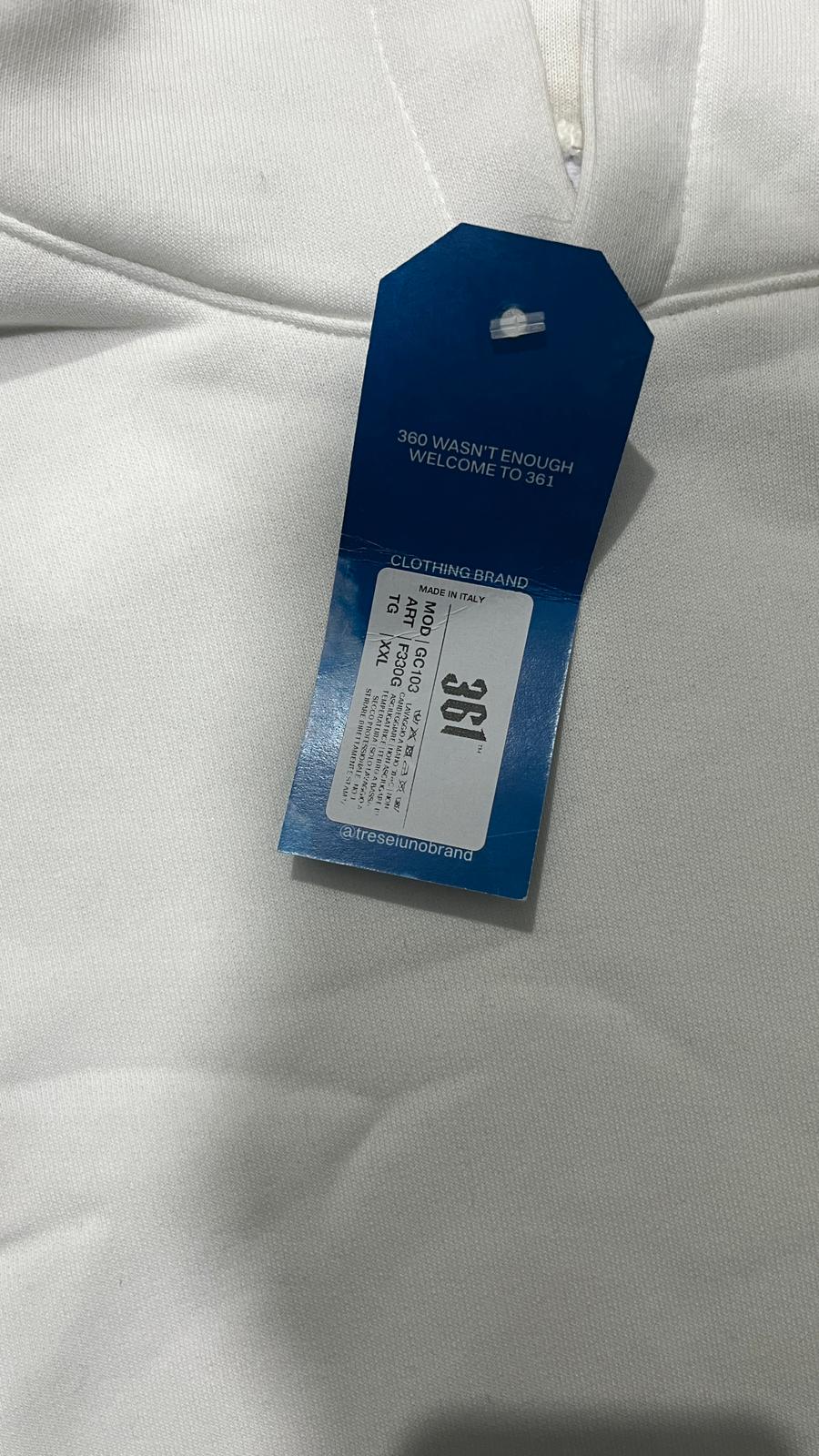 Felpa 361 Angler White/Blu NEW Oversize (XXL)