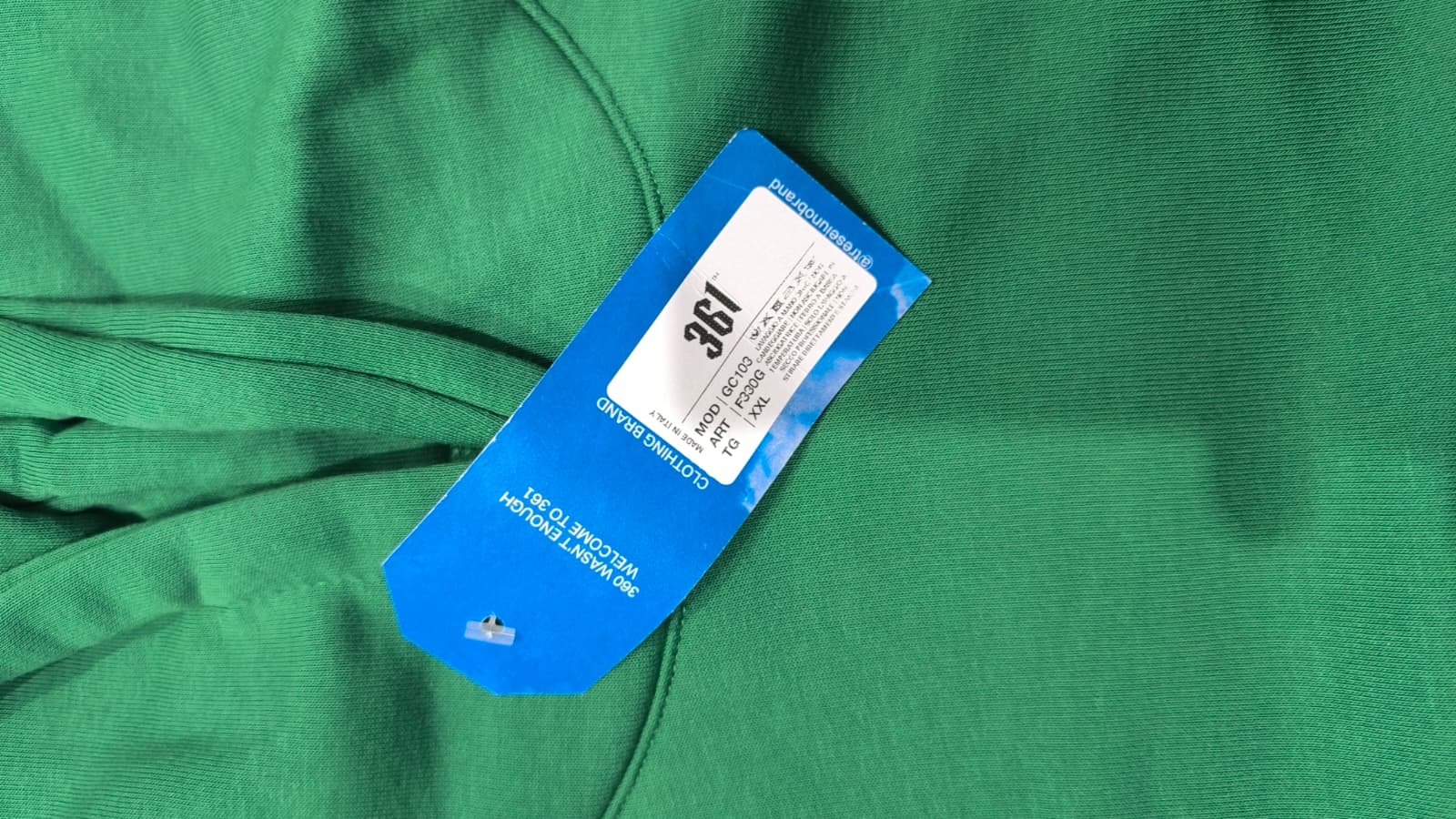 Felpa Angel Printed Green / Silver 361 NEW (XXL)