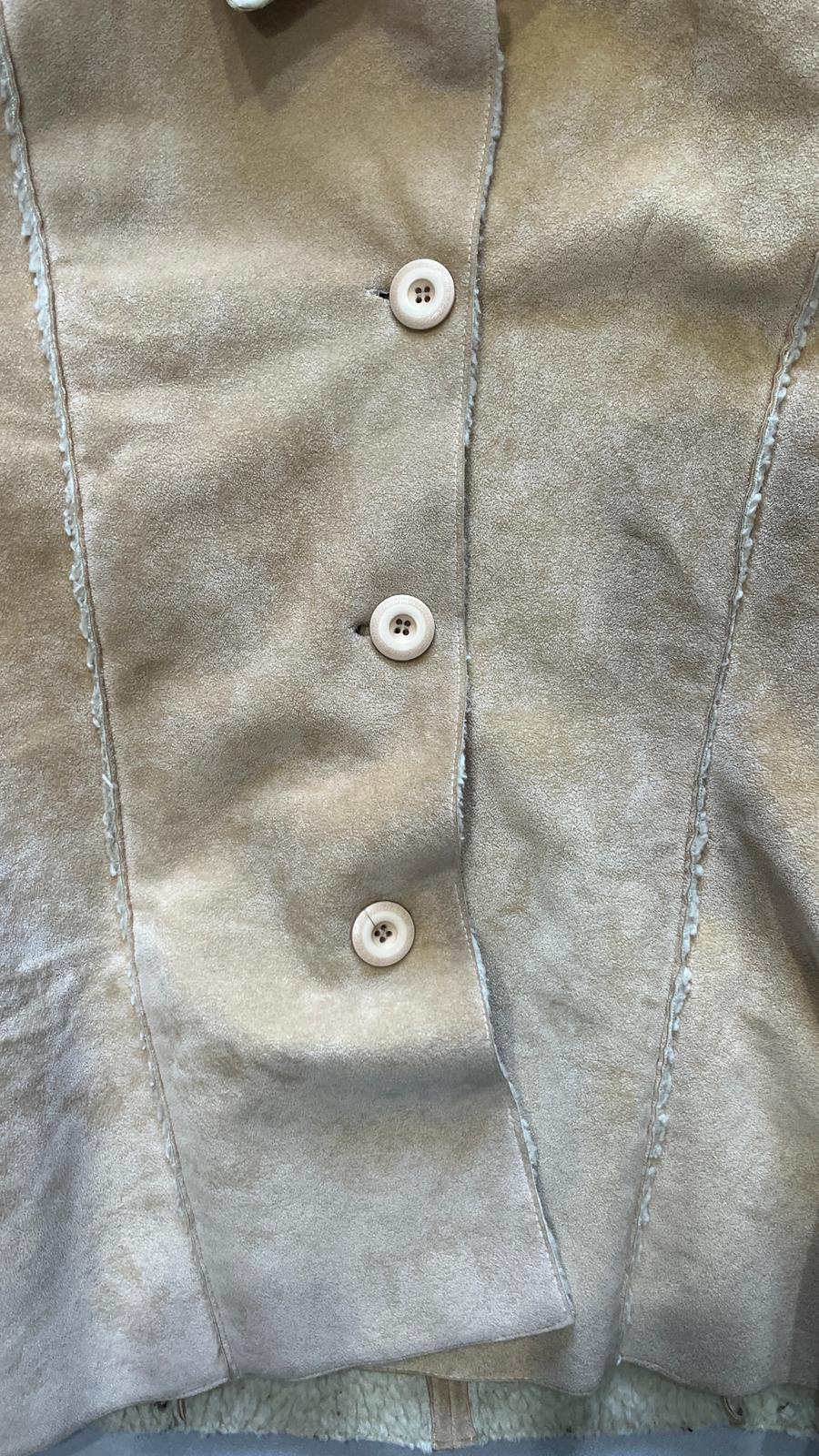 Montone Corto con Pelliccia in Vera Pelle di Renna (XL)