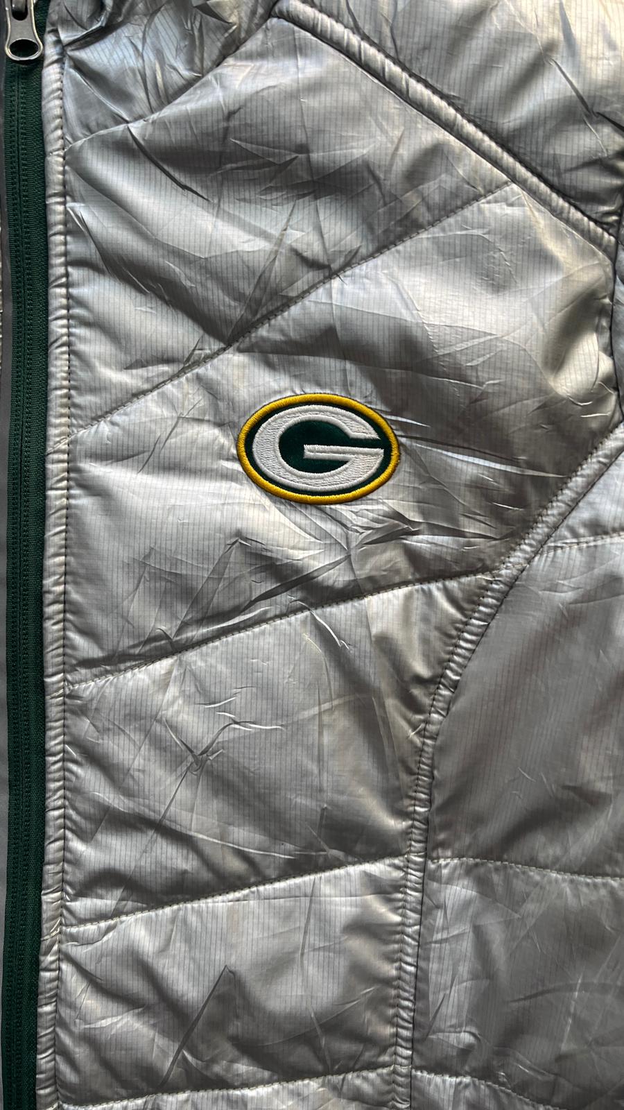 Piumino Argentato con il logo dei Green Bay Packers NFL (M)