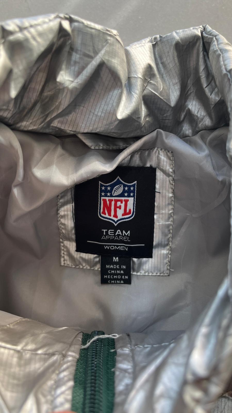 Piumino Argentato con il logo dei Green Bay Packers NFL (M)