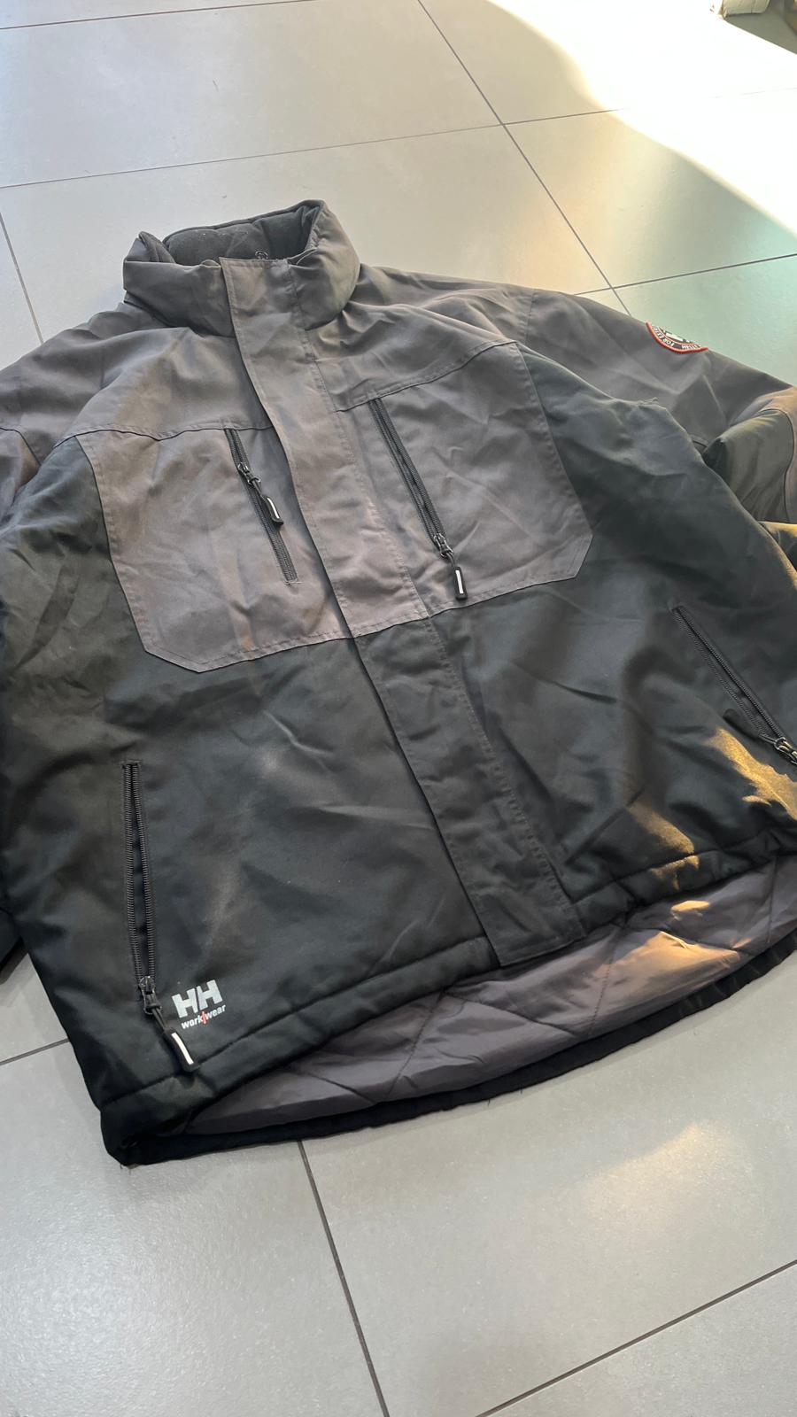 Giubbino Helly Hanesn Bicolor Grigio Nero Impermeabile (XXL)