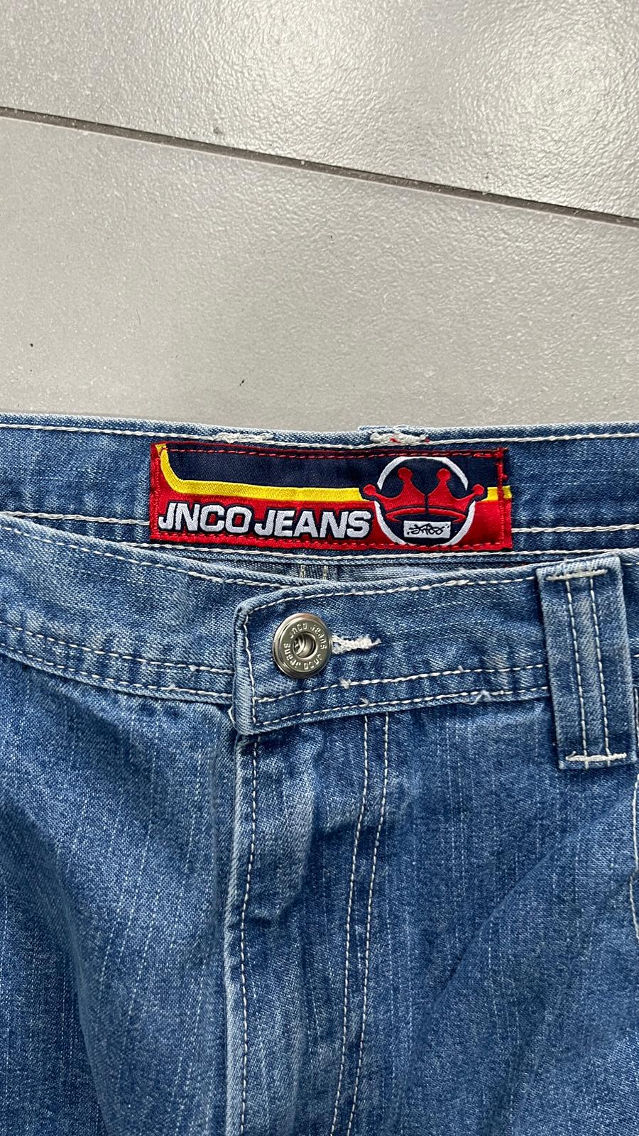 Denim JNCO Jeans Original Super Baggy Fit Embroidered American Hip-Hop (M)