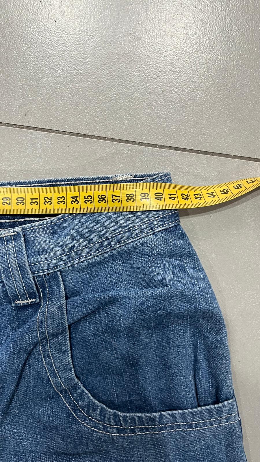 Denim JNCO Jeans Original Super Baggy Fit Embroidered American Hip-Hop (M)