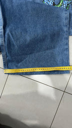 Denim JNCO Jeans Original Super Baggy Fit Embroidered American Hip-Hop (M)