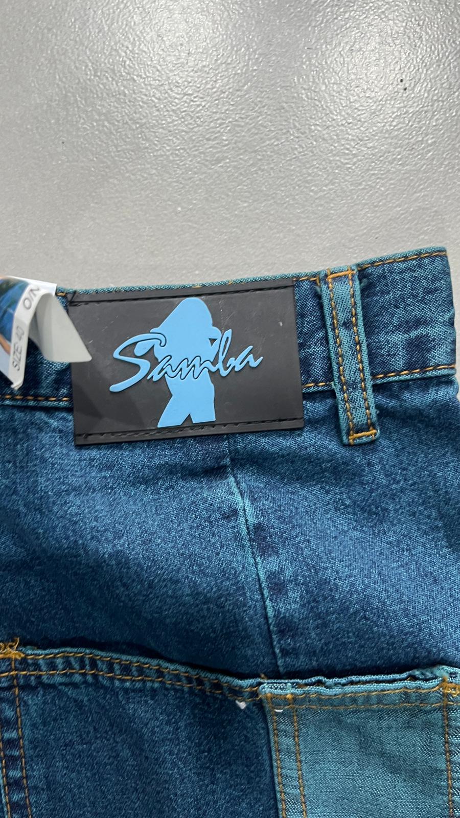 Denim Jeans Baggy Fit Samba Y2K (XXS)