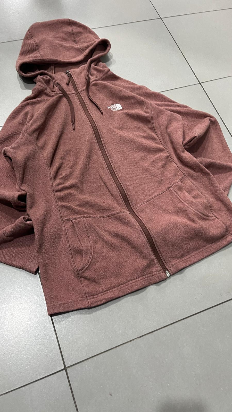 Felpa The North Face Rosa con Zip (L) Donna