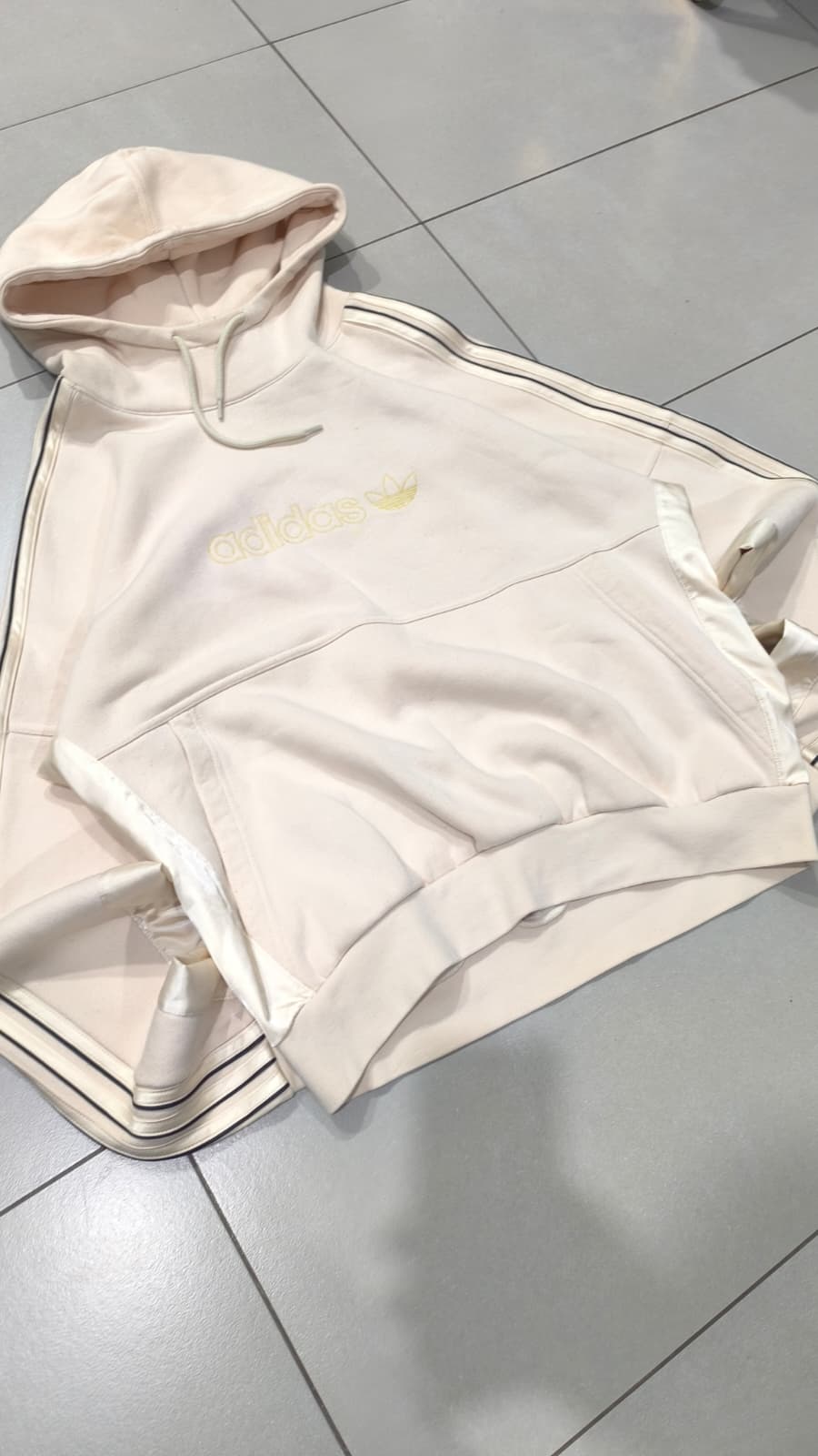 Felpa Adidas Panna Ricamata (M)