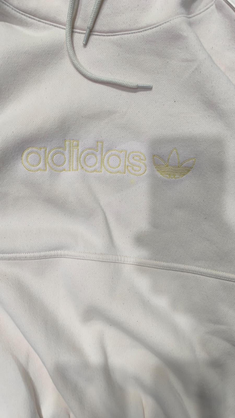 Felpa Adidas Panna Ricamata (M)
