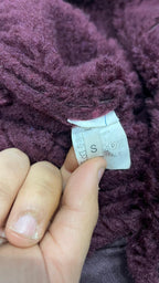 Cappotto Lungo in Pelle Scamosciata (S)