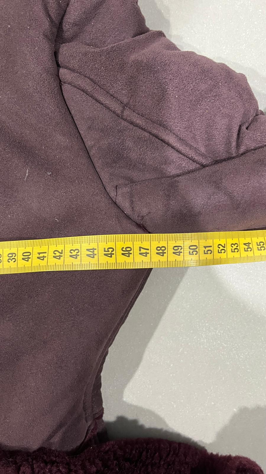 Cappotto Lungo in Pelle Scamosciata (S)