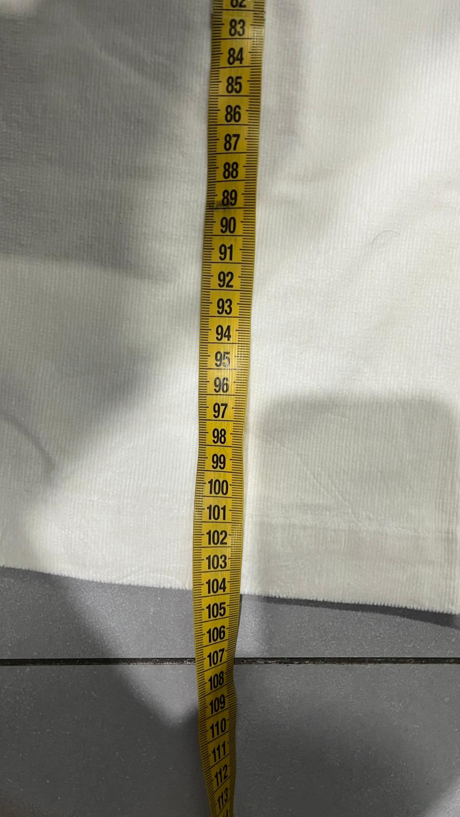 Silk Pants White Baggy Fit Low Waist (M)