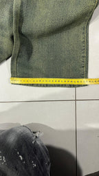 Denim Stone Wash Particular Pattern Baggy Fit (S)