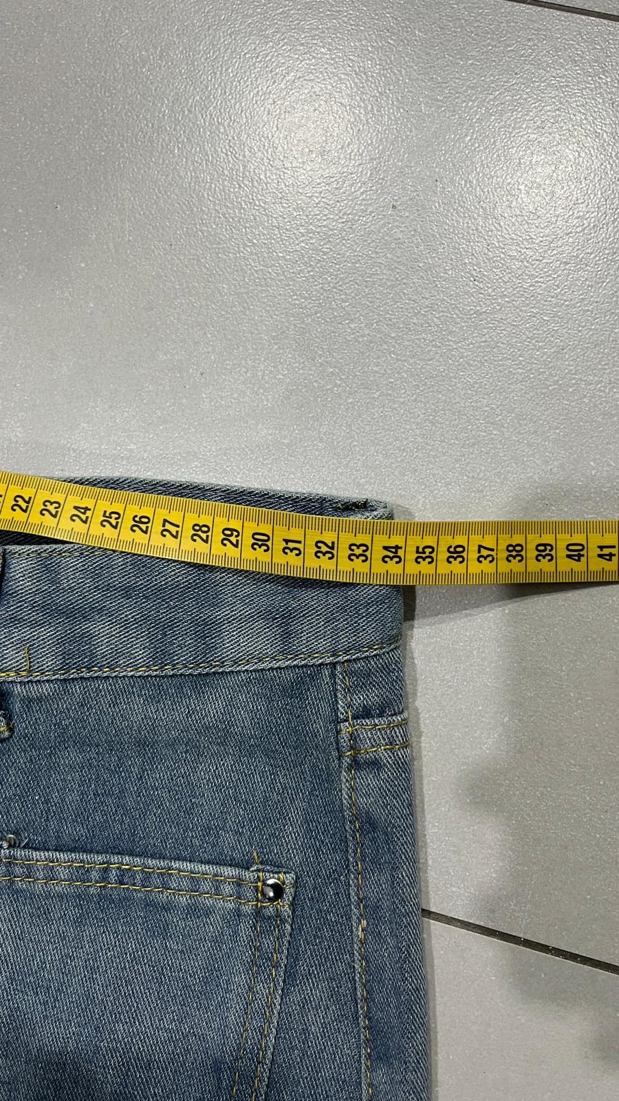 Denim Jeans Flare Sfrangiato Baggy Fit (XS)