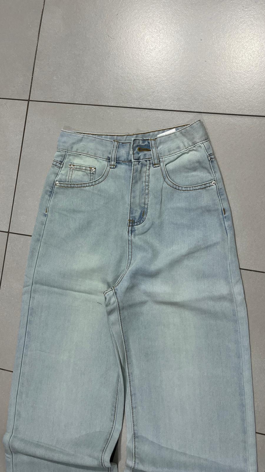 Denim Jeans Baggy Fit Light Blue (XXS)