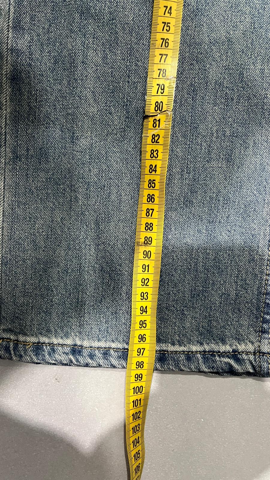 Denim Jeans Embroidered "V" Blu Wash (XS)